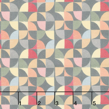 Chicken Scratch Retro Geo - Dark Multi Yardage