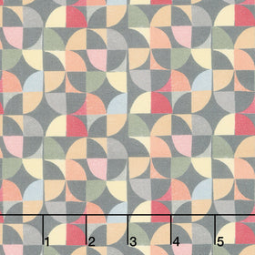 Chicken Scratch Retro Geo - Dark Multi Yardage