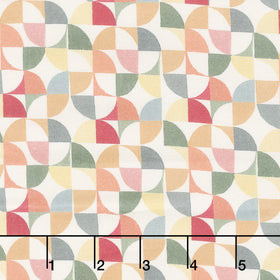 Chicken Scratch Retro Geo - Light Multi Yardage