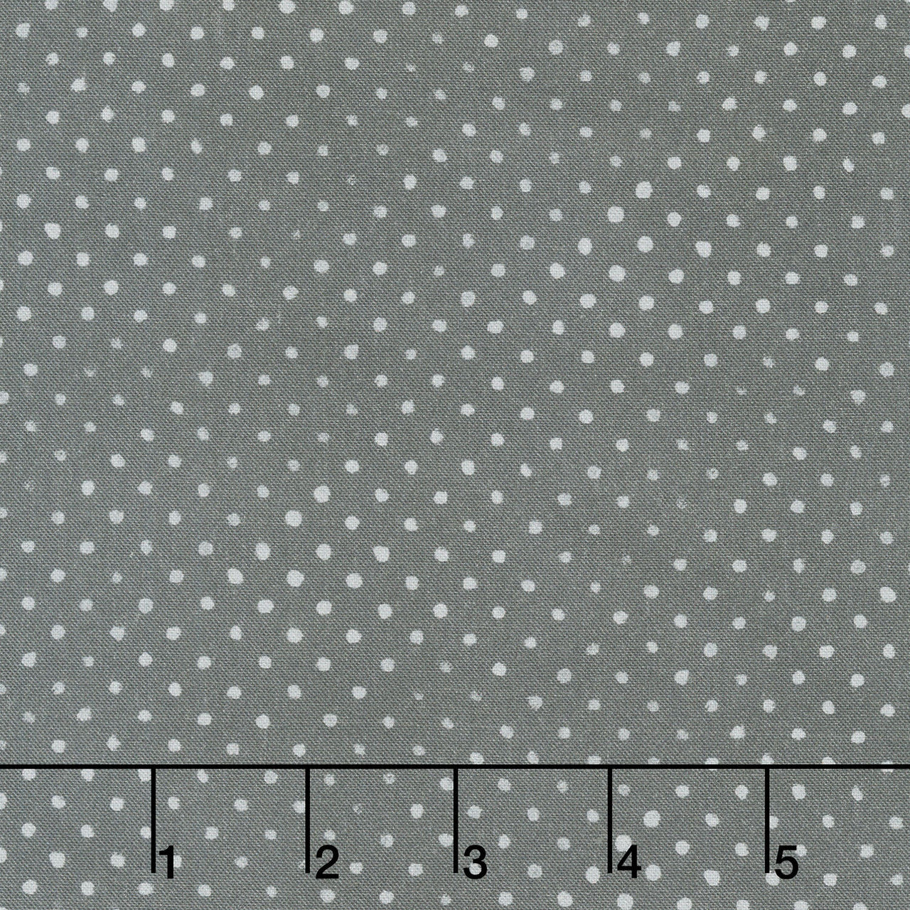 Chicken Scratch Painted Polka Dot - Dark Grey Yardage