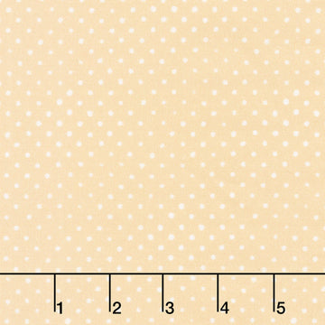 Chicken Scratch Painted Polka Dot - Yellow Yardage