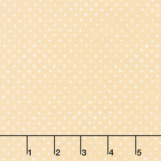 Chicken Scratch Painted Polka Dot - Yellow Yardage