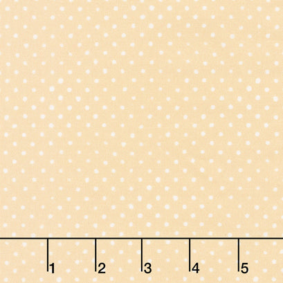 Chicken Scratch Painted Polka Dot - Yellow Yardage