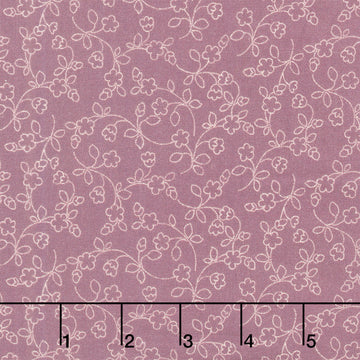 The Heritage Collection Dotty Vines - Purple Yardage