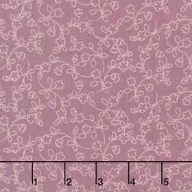 The Heritage Collection Dotty Vines - Purple Yardage