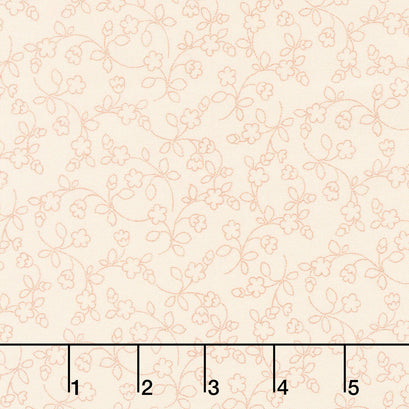 The Heritage Collection Dotty Vines - Ecru Yardage
