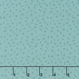 The Heritage Collection Ditzy Shapes - Teal Yardage