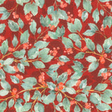 Woodland Whispers - Berry Vines Dark Red Yardage