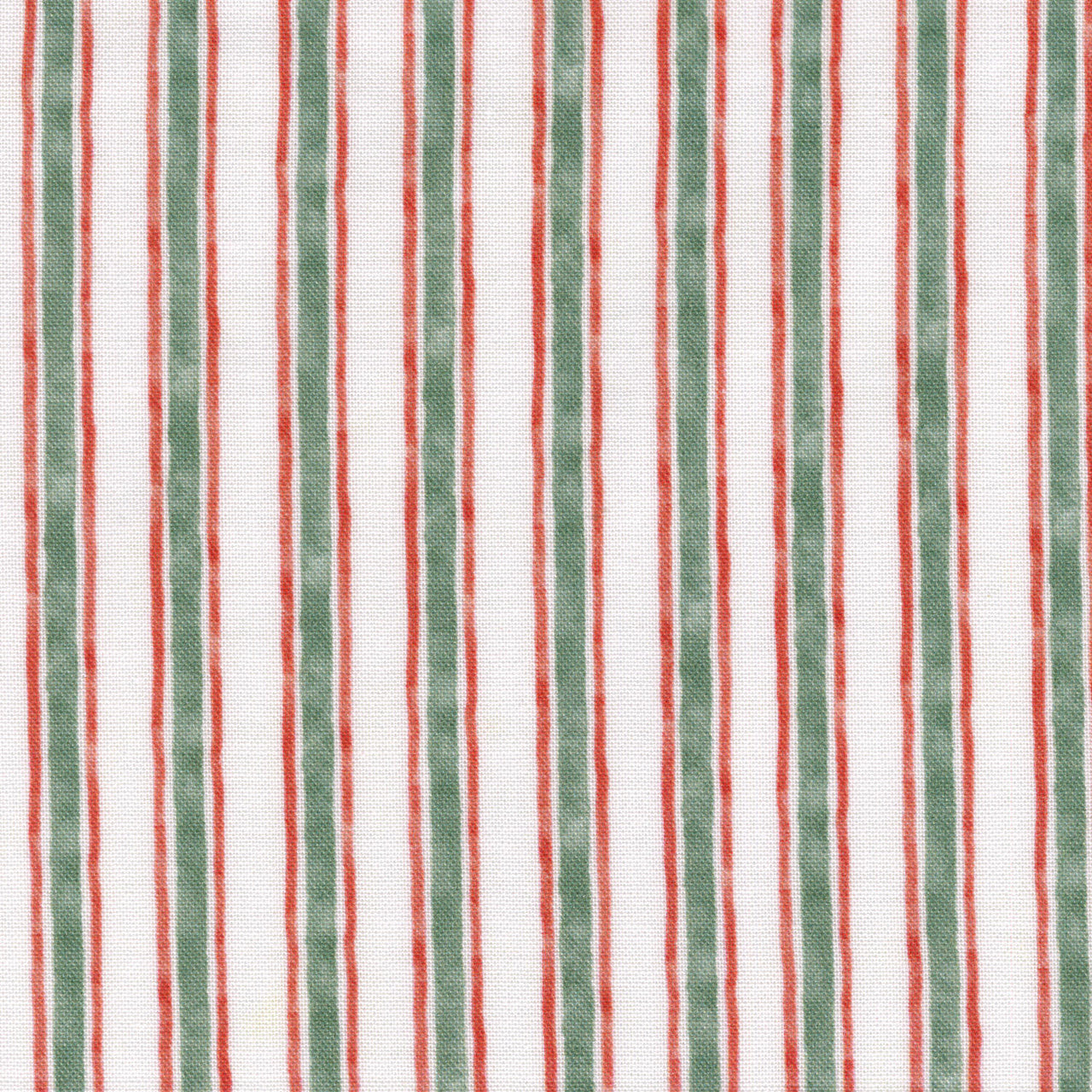 Woodland Whispers - Watercolor Stripe White Multi Yardage