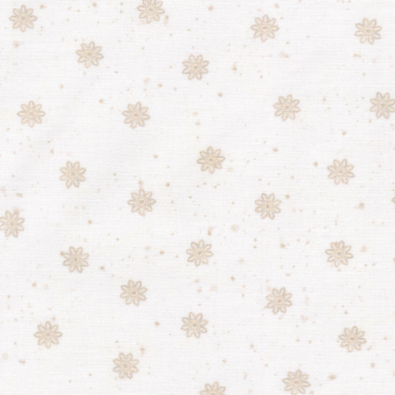Woodland Whispers - Snowy Tonal Toss White Ecru Yardage