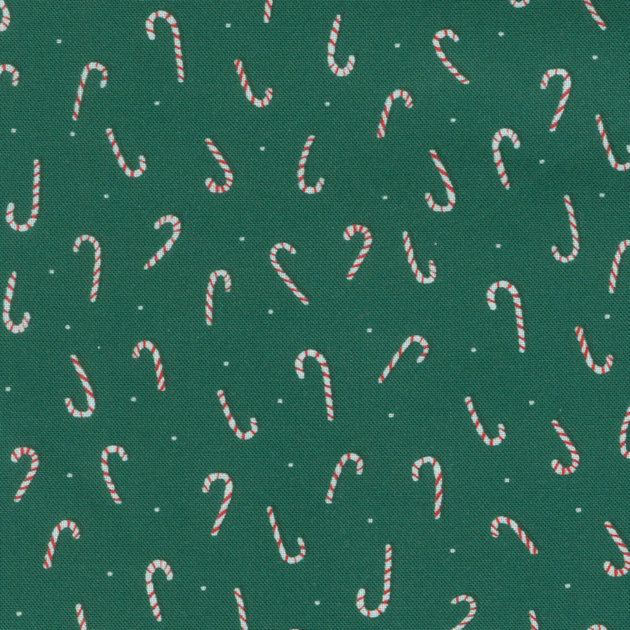 Nutcracker Whimsy - Candy Cane Toss Green Yardage
