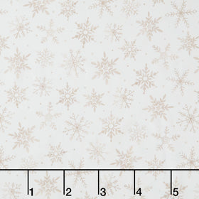 First Frost - First Snowfall Allover Neutral 108" Wide Backing