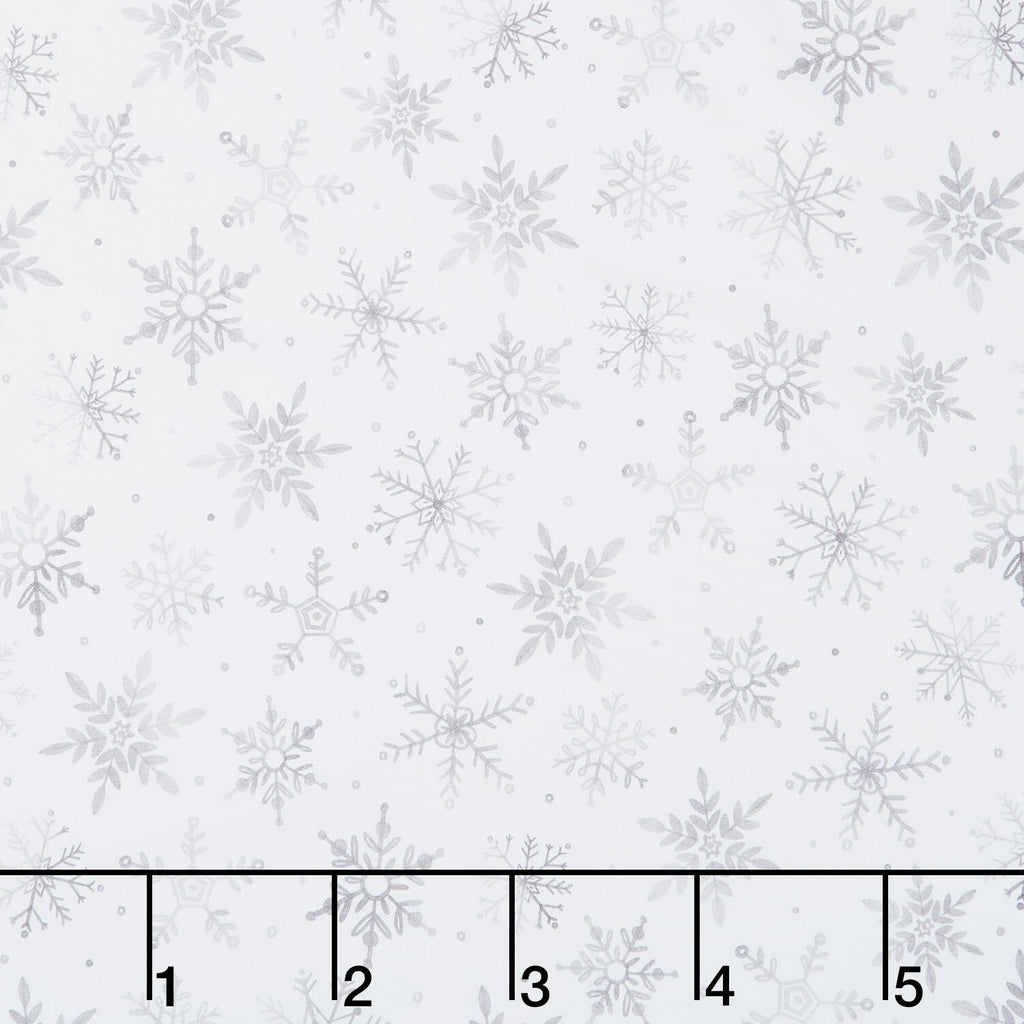 First Frost - First Snowfall Allover White Grey 108