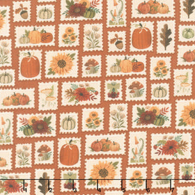 Autumn Homestead - Set Stamps Ecru Yardage
