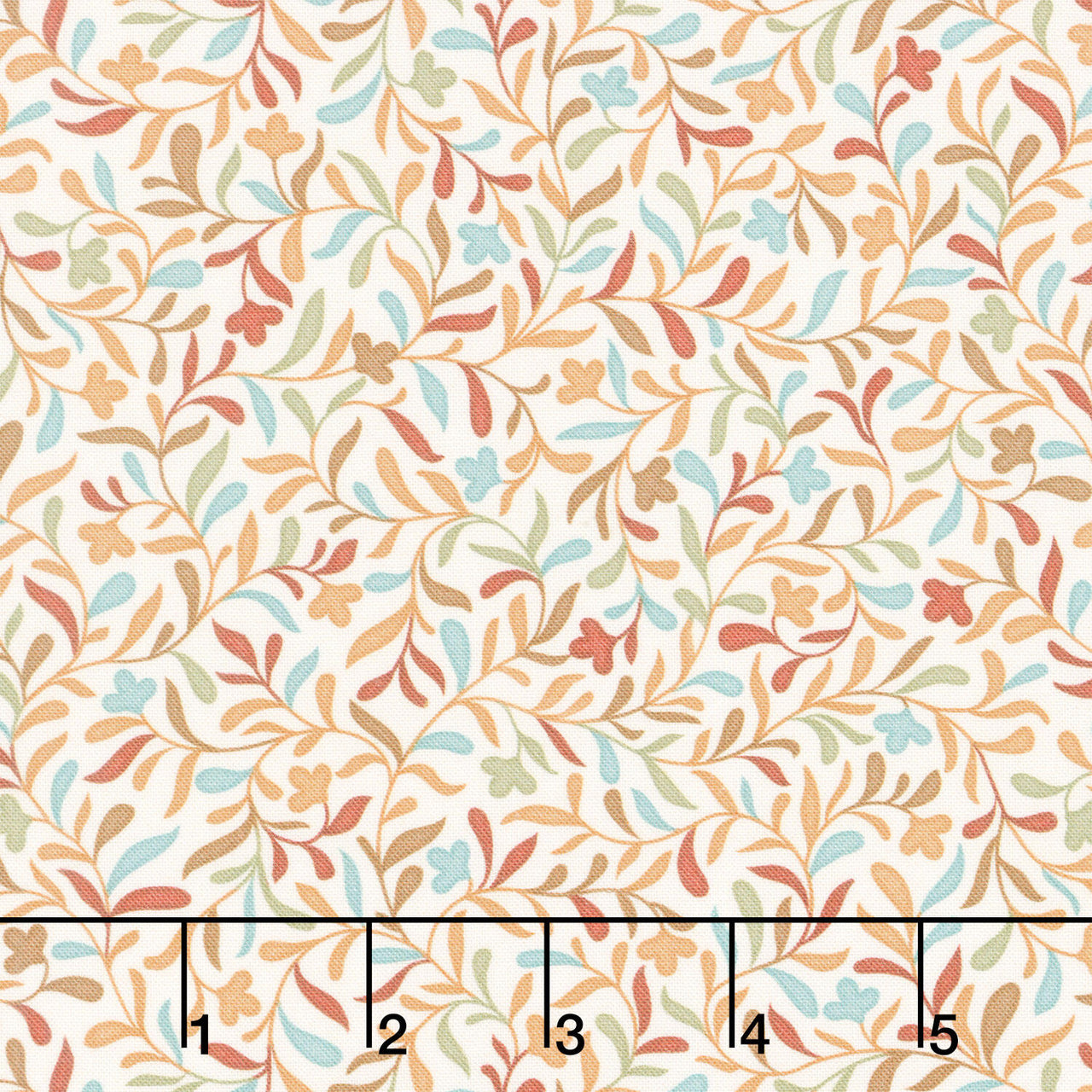 Autumn Homestead - Allover Vines Ecru Multi Yardage