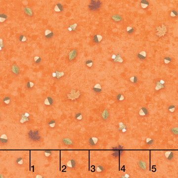 Autumn Homestead - Fall Ditzy Orange Yardage
