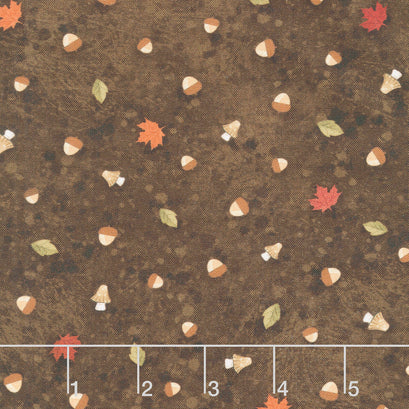 Autumn Homestead - Fall Ditsy Brown Yardage