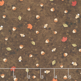 Autumn Homestead - Fall Ditsy Brown Yardage