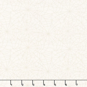 Midnight Masquerade - Spider Web Allover Ecru Yardage