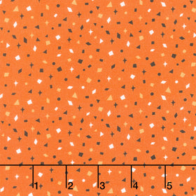 Midnight Masquerade - Confetti Toss Orange Yardage