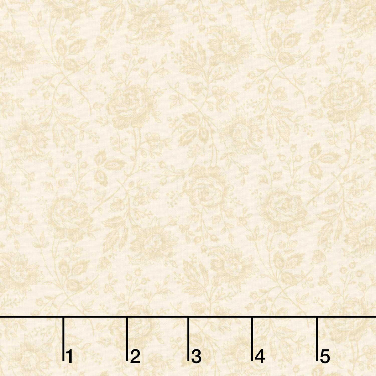 Apple Cider - Allover Roses Neutral Yardage