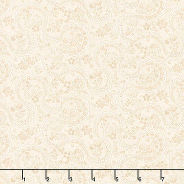 Apple Cider - Lacy Allover Neutral Yardage