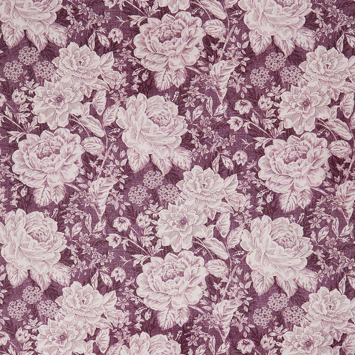 Charlotte - Vintage Floral Purple 108" Wide Backing