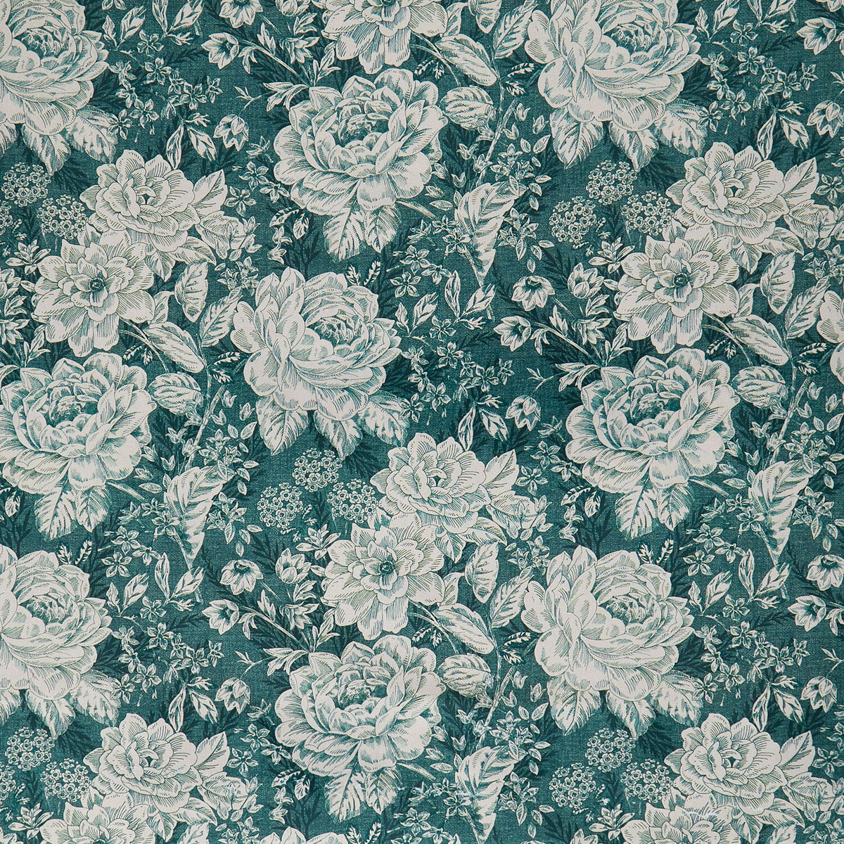 Charlotte - Vintage Floral Green 108" Wide Backing