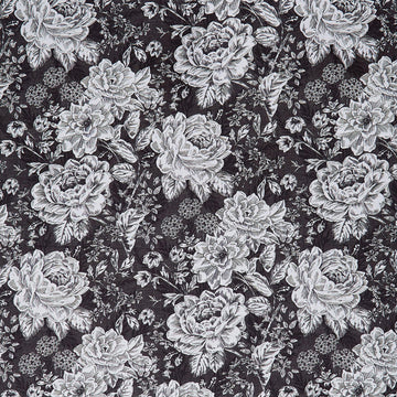 Charlotte - Vintage Floral Black 108" Wide Backing
