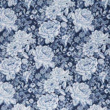 Charlotte - Vintage Floral Navy 108" Wide Backing