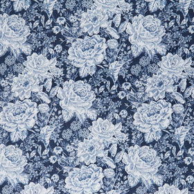 Charlotte - Vintage Floral Navy 108" Wide Backing