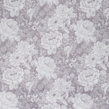 Charlotte - Vintage Floral Silver 108" Wide Backing