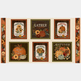 Autumn Homestead - Autumn Is Calling Ecru Multi Block Panel