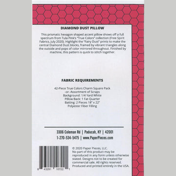 Diamond Dust Pillow Pattern