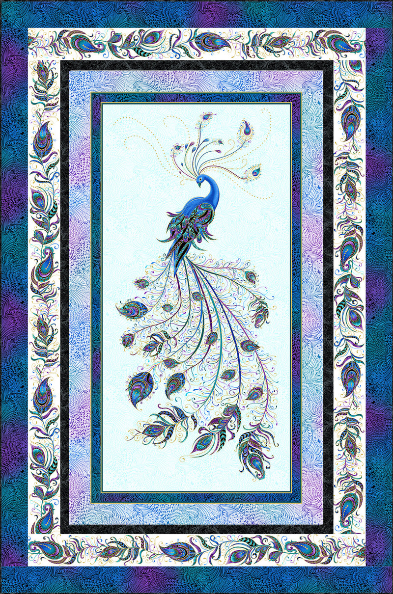 Peacock Pizazz - Light Free Quilt Pattern