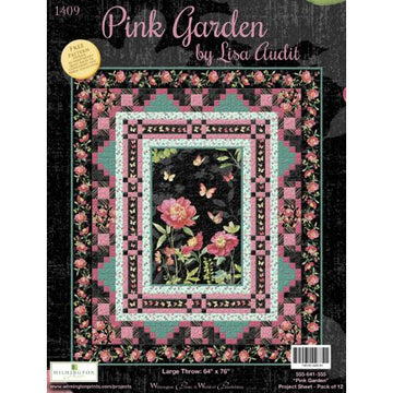 Pink Garden Throw Free Quilt Pattern