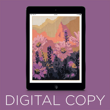 Digital Download - Sunset Wildflowers Pixel Quilt Pattern