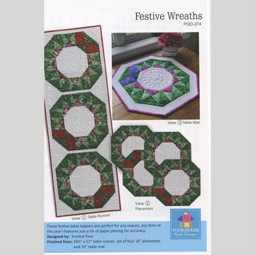 Festive Wreaths Tabletop Pattern