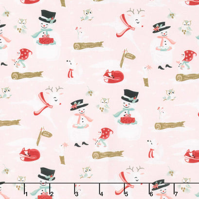 Frost And Flurry - Mr & Mrs Flurry Pink Yardage