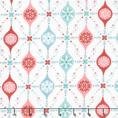 Frost And Flurry - Merry Berries White Yardage