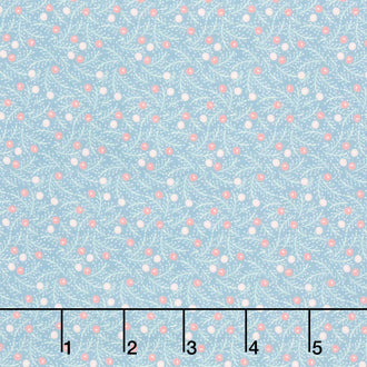Frost And Flurry - Frosted Berries Blue Yardage