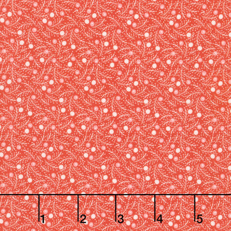 Frost And Flurry - Frosted Berries Red Yardage