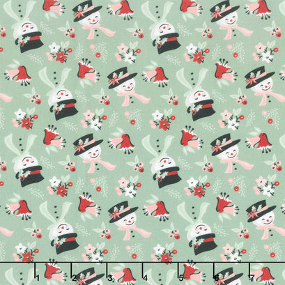 Frost And Flurry - Snow Tossed Mint Yardage