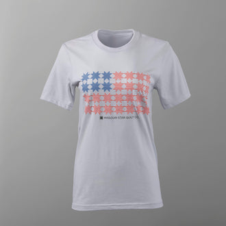 Missouri Stars & Stripes T-shirt - Heather Silver - 2XL
