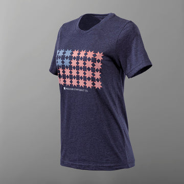 Missouri Stars & Stripes T-shirt - Heather Midnight Navy - M