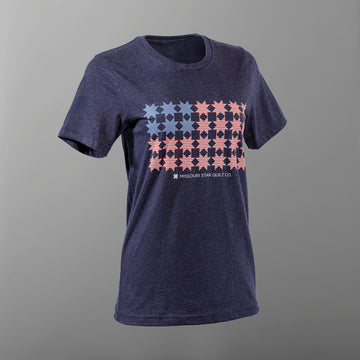 Missouri Stars & Stripes T-shirt - Heather Midnight Navy - M
