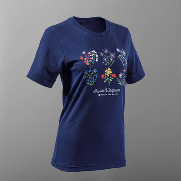 Missouri Star Ingrid's Wildflowers T-shirt - Navy