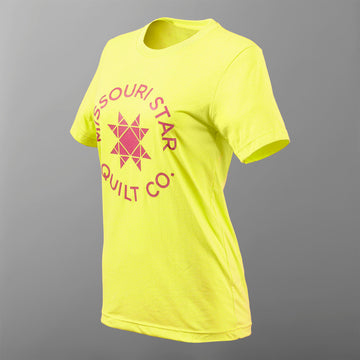 Missouri Star Logo T-shirt - Neon Yellow