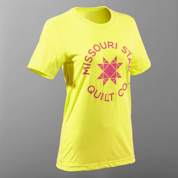 Missouri Star Logo T-shirt - Neon Yellow