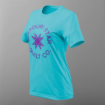 Missouri Star Logo T-shirt - Bright Sea Green - 3XL